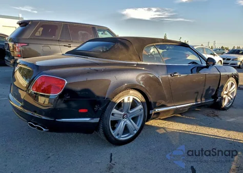 2013 Bentley Continental Gtc V8 из США, поврежденный, VIN SCBGT3ZA1DC083108